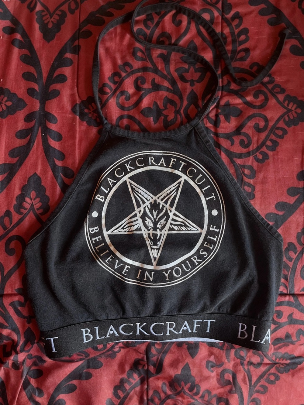 Blackcraft Cult Pentagram Logo Halter Crop Top